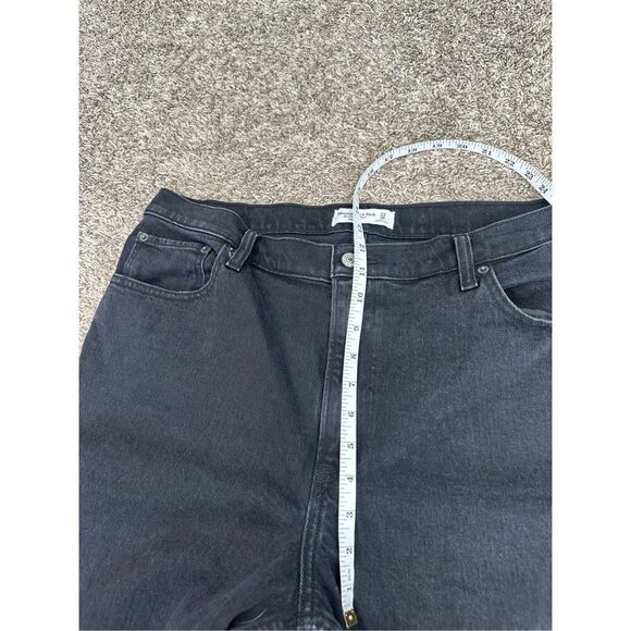 Abercrombie & Fitch The Vintage Flare High Rise Black Wash Jeans 33/16 Long - Picture 9 of 9